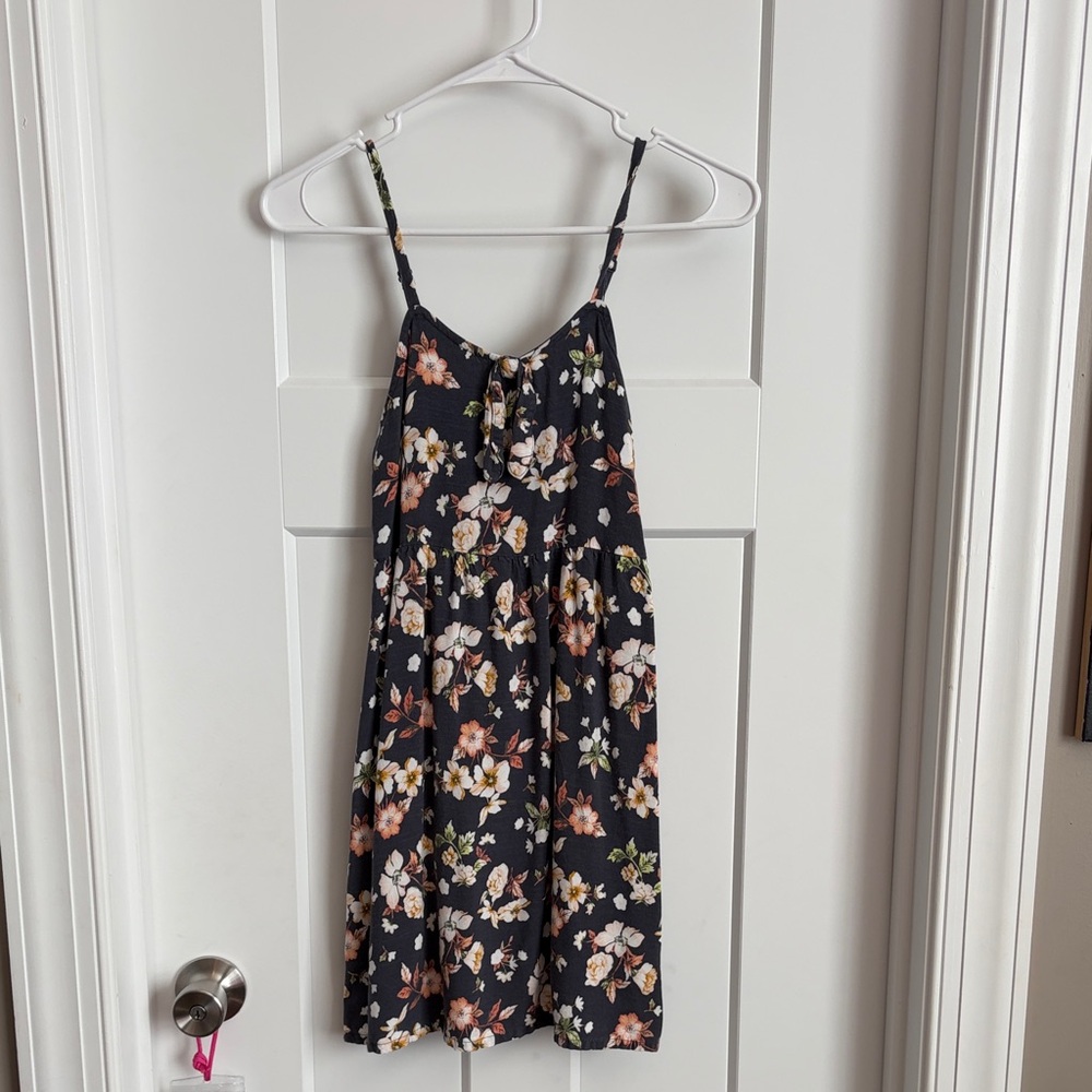 Wonder Nation Gray Floral Dress